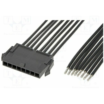 Connector: wire-wire; plug; PIN: 8; Micro-Fit 3.0;