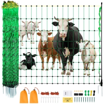 VEVOR elektriskais žogs 1.27x50m ar mietiņiem, pār