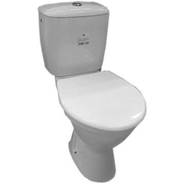 Jika WC pods Norma ar vāku, horizontāls izvads, pi