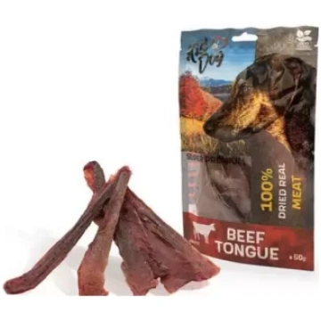 kIDDOG Liellopu mēles plānas stremelītes 50g