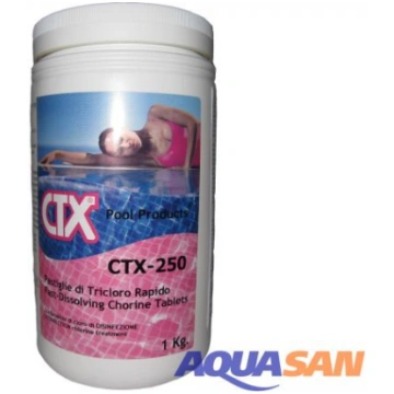Ātri šķīstoša hlora 20 gr tabletes CTX-250 1kg