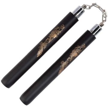 Professional Rubber Nunchaku with Chain | Martial 