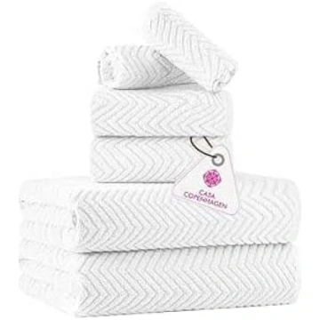 Casa Copenhagen Wave Textured 6-diegu dvieļu kompl