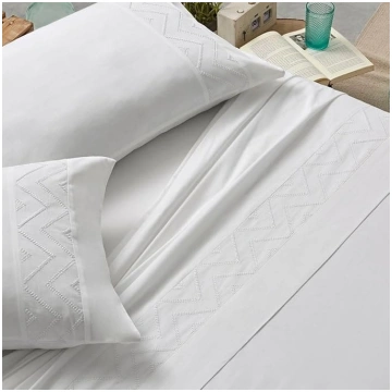 Burrito Blanco EMBROIDERED COTTON SHEETS | 41" GUL