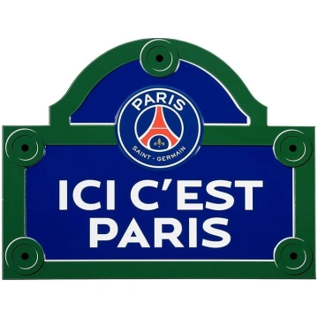 PSG Šeit ir Parīzes ielas zīme Metāla alumīnija lo