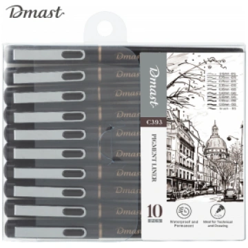 Flomāstertipa pildspalvu komplekts Deli Dmast C393