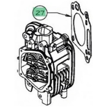 (721-04967&MTD) Gasket cylinder head, Mtd 721-0496