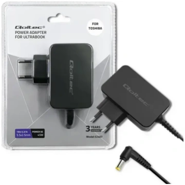 Qoltec strāvas adapteris klēpjdatoram Toshiba 45W 