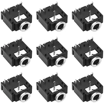 40 gab PJ-307 3,5 mm Stereo Jack Plug 5-Pin PCB Mo