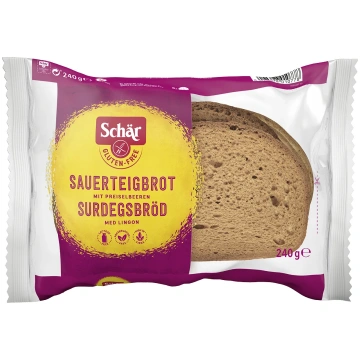 Schar Surdegsbrod bezglutēna saldskābā maize, 240 