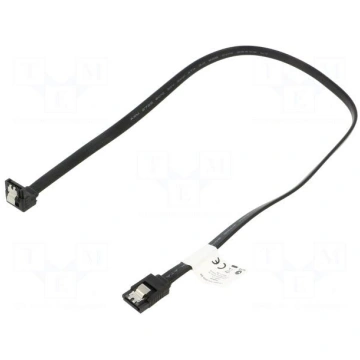 Cable: SATA | SATA plug,SATA plug angled | 0.5m | 