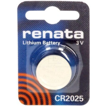 Battery: lithium | 3V | CR2025,coin | Batt.no: 1 |