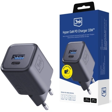 Charger GaN 33W QC4+ PPS AFC FCP SCP black