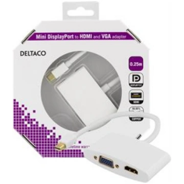 DELTACO MINI DISPLEJSPORT UZ HDMI UN VGA ADAPTE, B
