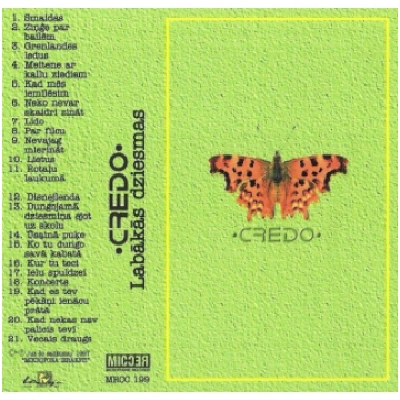 Credo - Credo Labākās Dziesmas, audio kasete, MC/