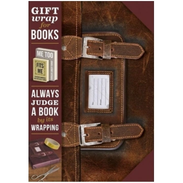 IF Gift wrap Papier do ksiki Leather satchel 34373