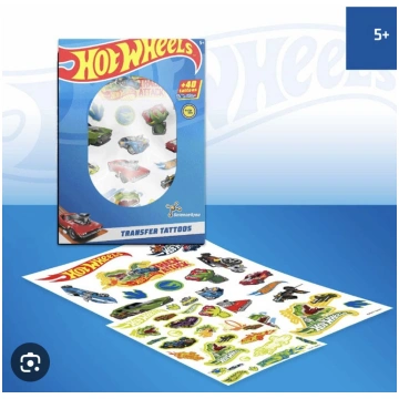 DJECO Tetovējumi bērniem - Hotwheels 40 gab, 5+ ga