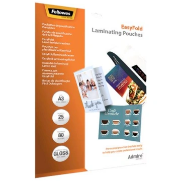 Fellowes LAR POUCH EASYFOLD/A3 80 25PCS 5602001 FE