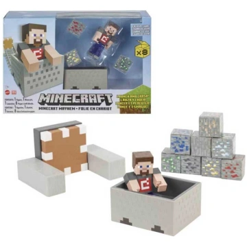 Minecraft “Minecart Mayhem” rotaļu komplekts ar St