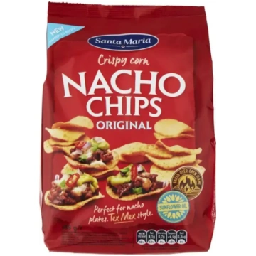 Načo kukurūzas čipsi 185g, Santa Maria