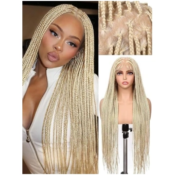 WIGNEE Full Lace Knotless Box Braids parūka melnām