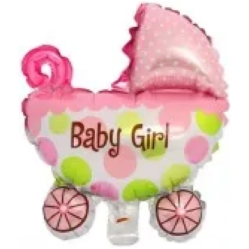 BALONS AR FOLLIJU ""BABY GIRL" 16" 00434
