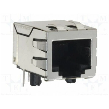 Connector: RJ45; socket; 64; PIN: 8; shielded,EMI;