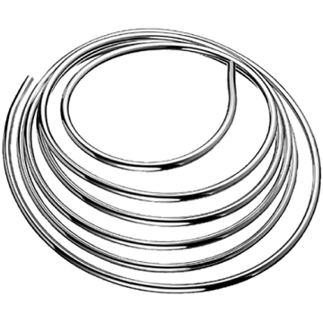 Vara caurule 10 mm, 5m rullī, hroms, 487410699