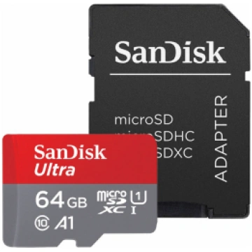 SanDisk Ultra microSDXC 64GB + SD Adapter 140MB/s