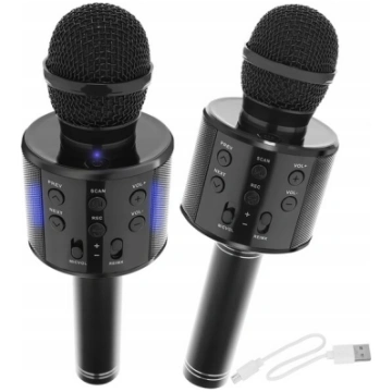 Bezvadu karaoke mikrofons, Bluetooth skaļrunis 4 N