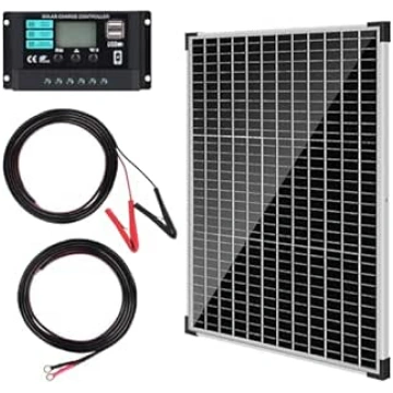 50 W saules paneļu komplekts 12 V: DERUXI 50 W 12