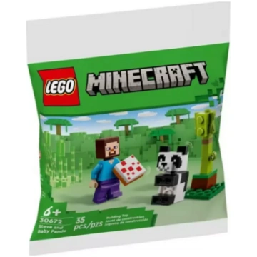 Lego Minecraft 30672 Steve and Baby Panda Konstruk
