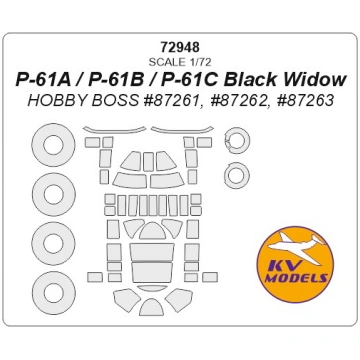P-61A / P-61B / P-61C Black Widow (HOBBY BOSS) + w