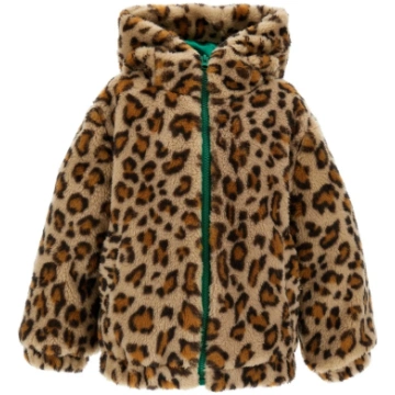 Spotted plush bomber jacket - 10 Years / Multicolo