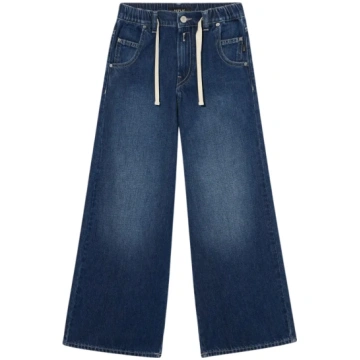 Replay & Sons Wide Leg Jeans with Drawstring SG945