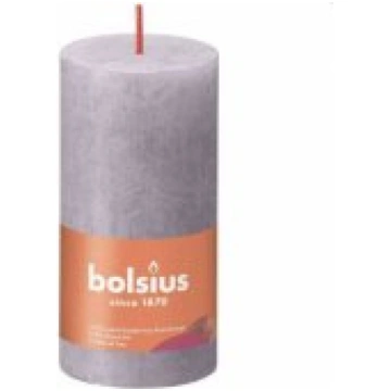Bolsius Candle Rustik Ø5x10cm Frosted lavender Sve