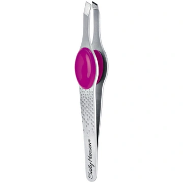 Tweezers with slanted tip and a comfortable handle