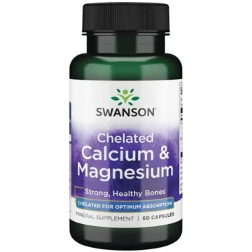 Albion Chelat Calcium & Magnesium, 60 kapsulas Swa