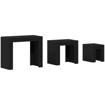 Model 862070 Black Oak Nesting Tables Set - Wood M