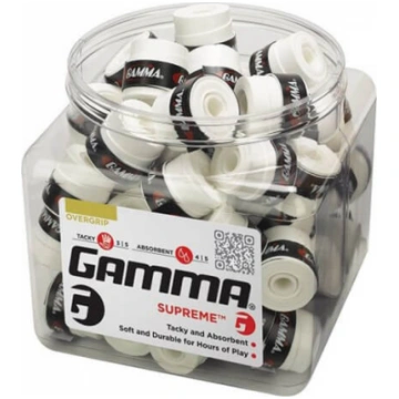 Tenisa OVERGRIPS GAMMA SUPREME, 1 GAB, balts