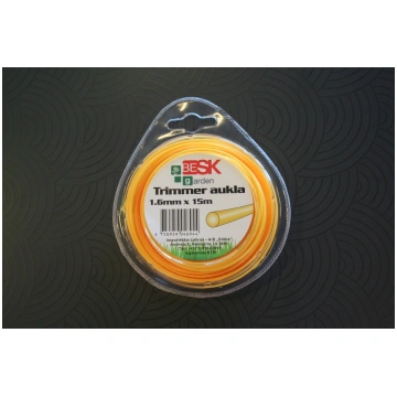 Trimmer aukla 1.6mm*15m apaļa BESK