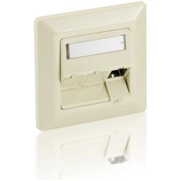 Equip Front Plate 3x Keystone Jack 45° Fireproof R