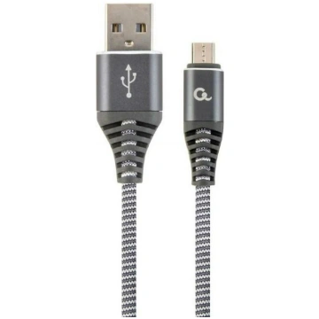 Gembird kabelis USB2 uz Micro-USB 1m, balts/pelēks