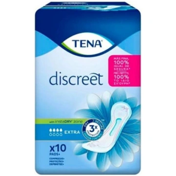 Discreet Extra Incontinence Pads 10 Units Tena