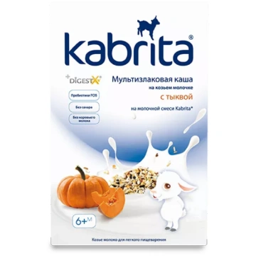 KABRITA ar ķirbi daudzgraudu biezputra, 180 g