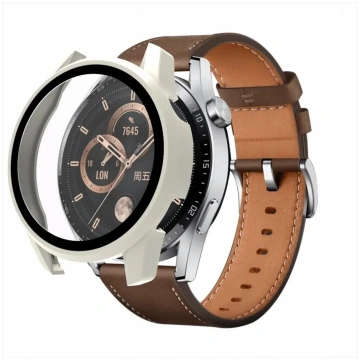 Aizsargstikls Huawei Watch GT3 42mm, balts — No na