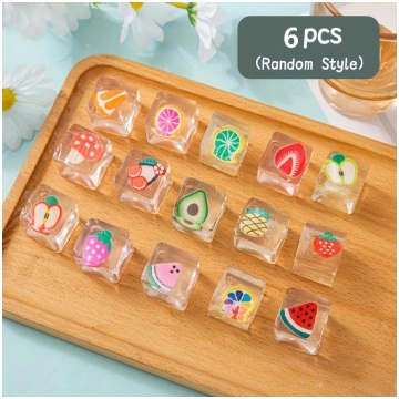 Toys, Festive Fruit Ice Cube Squishy Squeeze Soft 