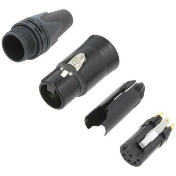 Connector: XLR; plug; female; XX; 7.5A; PIN: 6; st