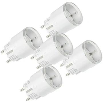 Set of 5 Shelly Plug S MTR Gen3 12A smart outlets 