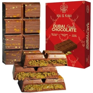 Šokolāde ar pistācijām „Dubai Style“ 185 g – Kunaf